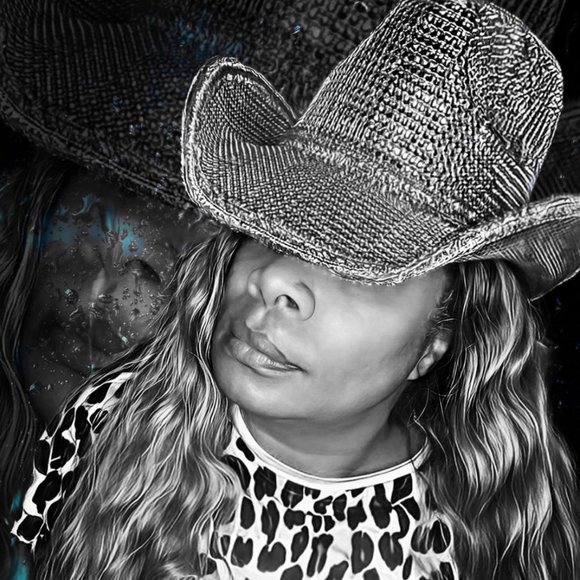 Silver Rhinestone Rock Star Disco Ball Cowboy Hat - Picture 1 of 6